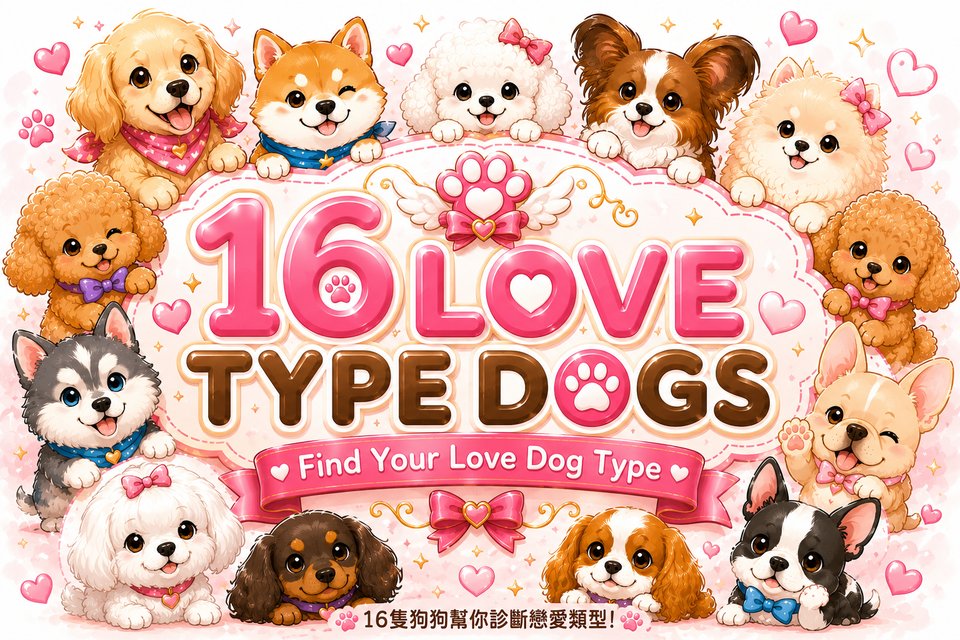 16戀愛犬測驗｜16隻狗狗幫你診斷戀愛類型