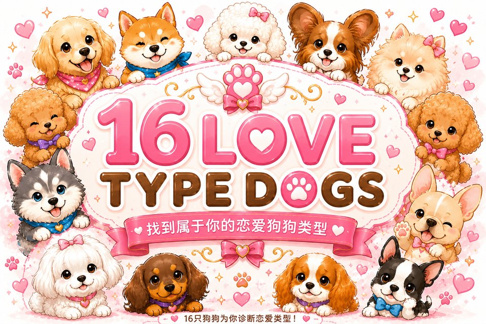 16恋爱犬测验｜找到属于你的恋爱狗狗类型